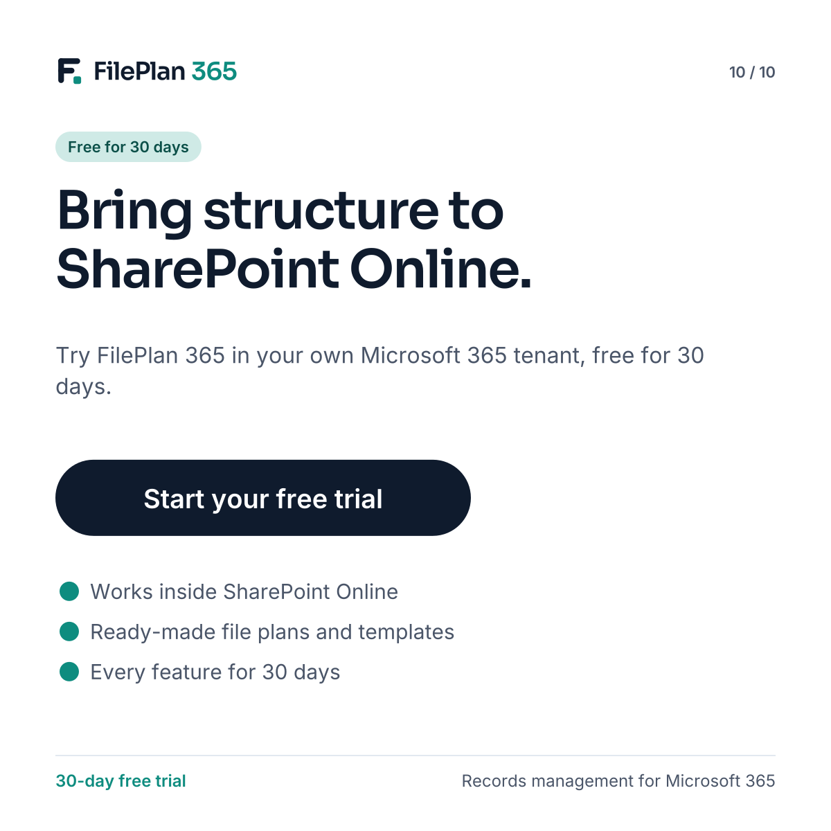 Bring structure to SharePoint Online