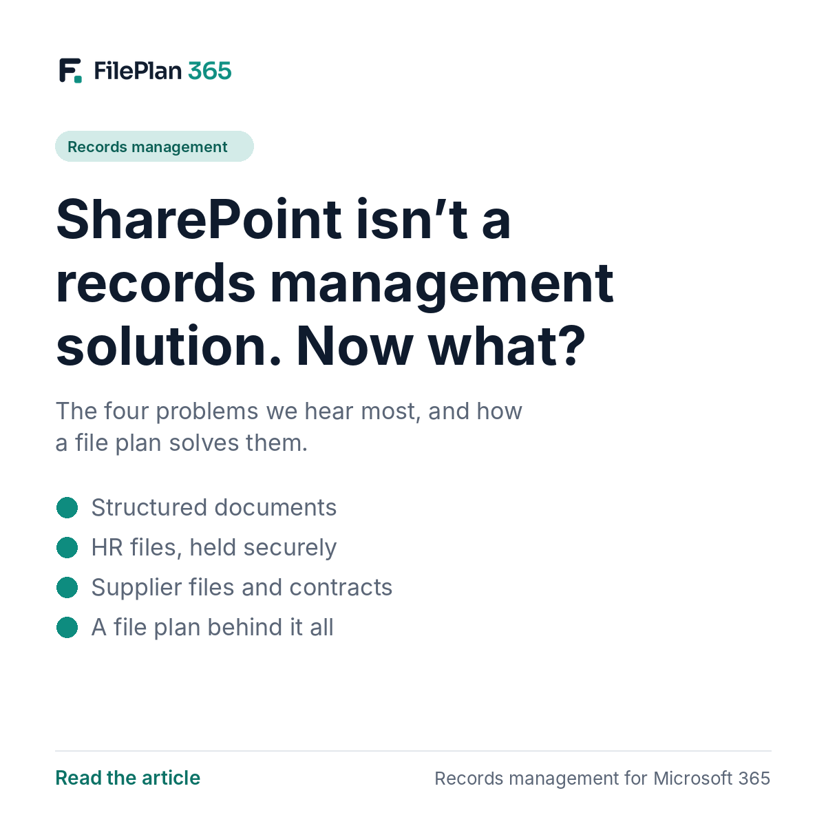 SharePoint isn’t a records management solution. Here is what to do about it